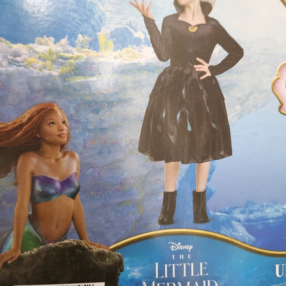 Ursula Child Costume Halloween S(6/6X) Disney The Little Mermaid 6+ BRAND NEW - Picture 5 of 11